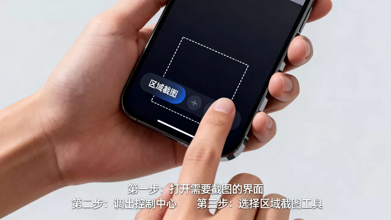 iphone区域截图怎么弄，iphone区域截图