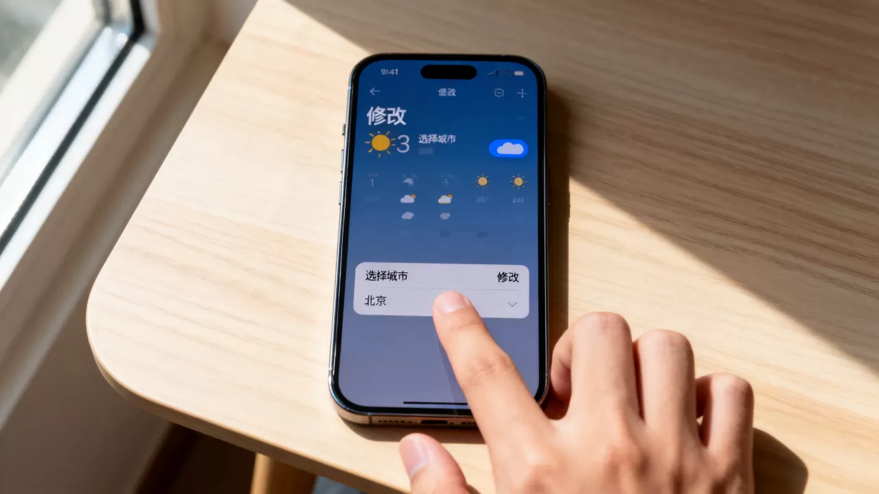 修改iphone天气，iphone天气怎么改