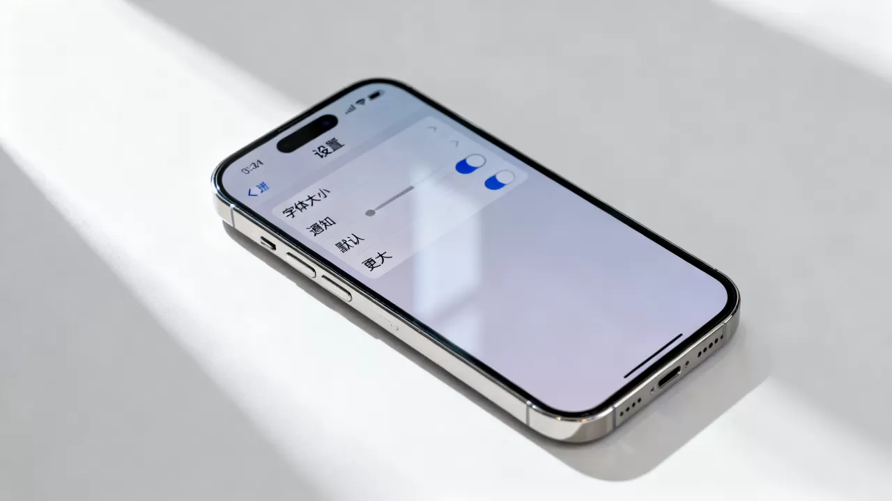 iphone通知字体怎么改，iphone通知字体大小设置