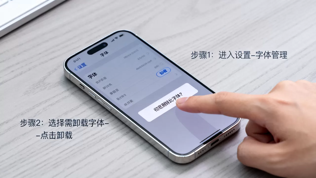 iphone卸载字体怎么彻底删除？iphone卸载字体