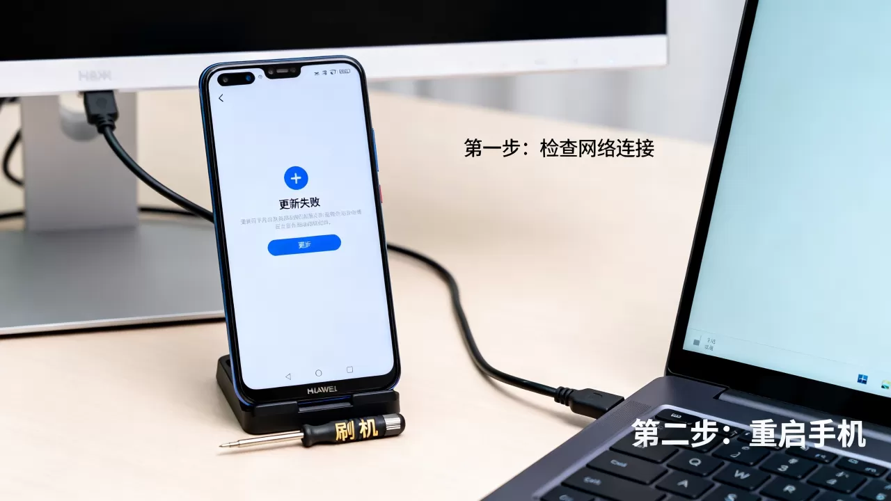 华为刷机后更新失败怎么办，华为刷机后更新