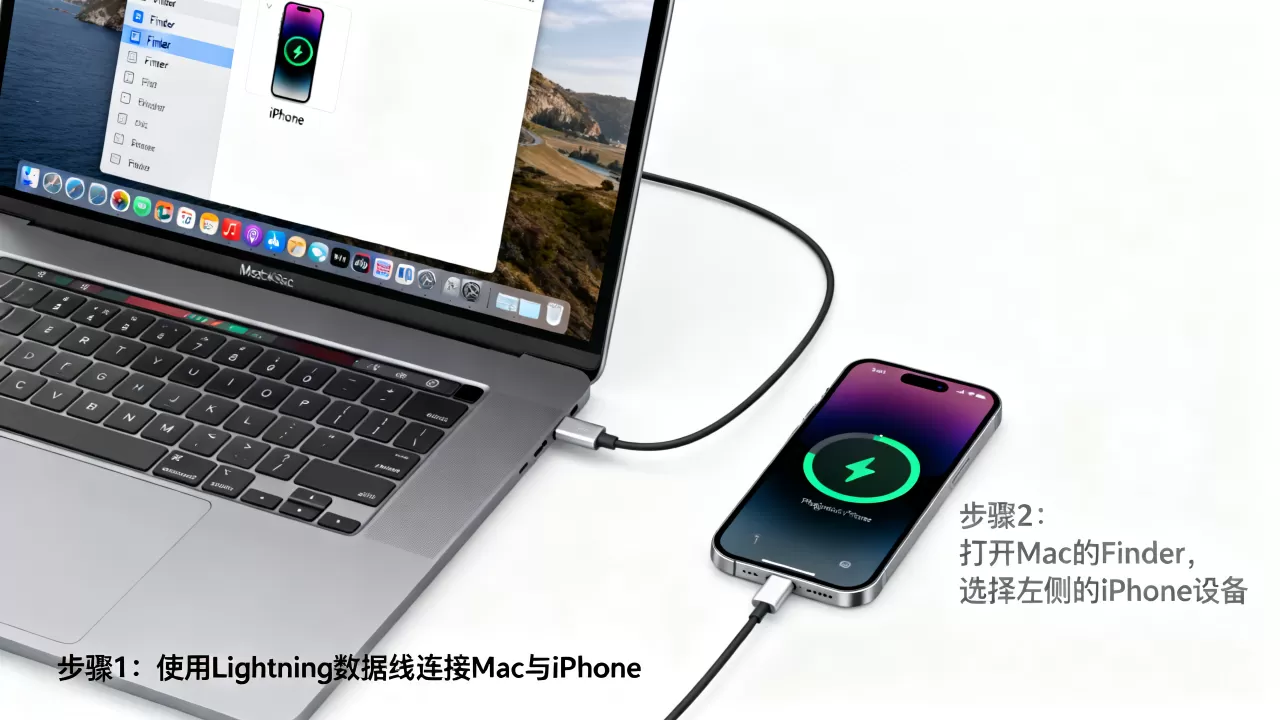 mac怎么运行iphone程序，mac连接iphone教程