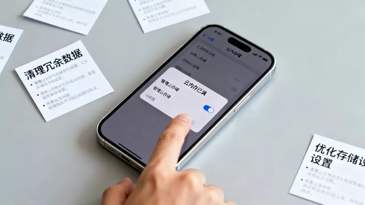 iphone云内存满了怎么办，iphone云内存