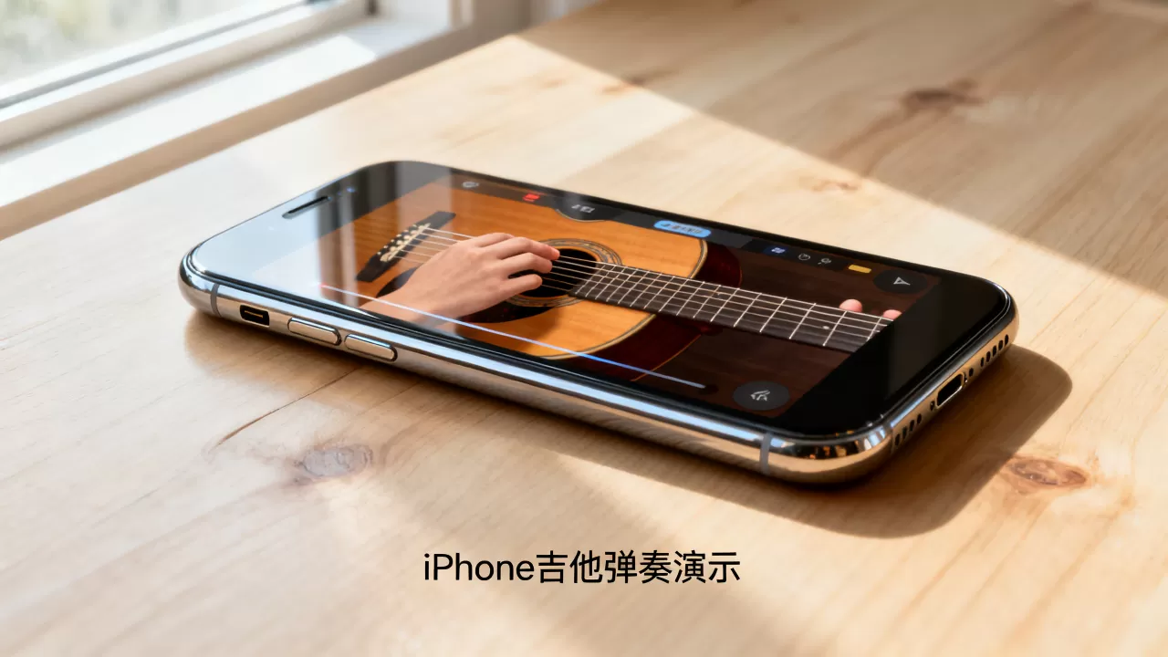 iphone手机怎么弹吉他，iphone手机吉他