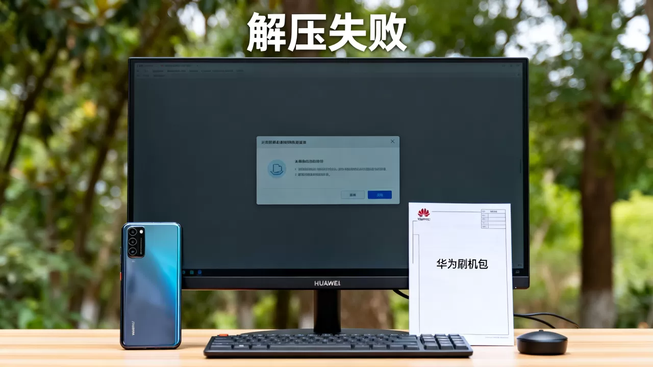 华为刷机包解压失败怎么办，华为刷机包解压