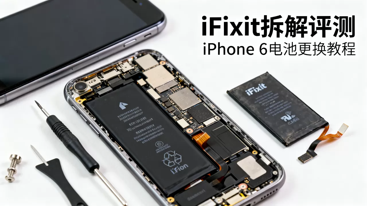 iPhone 6 iFixit拆解评测，iPhone 6电池更换教程