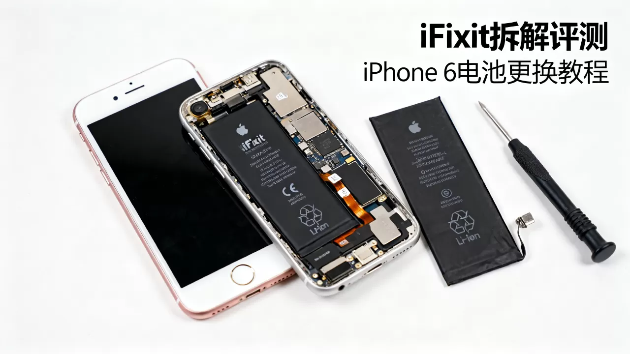 iPhone 6 iFixit拆解评测，iPhone 6电池更换教程
