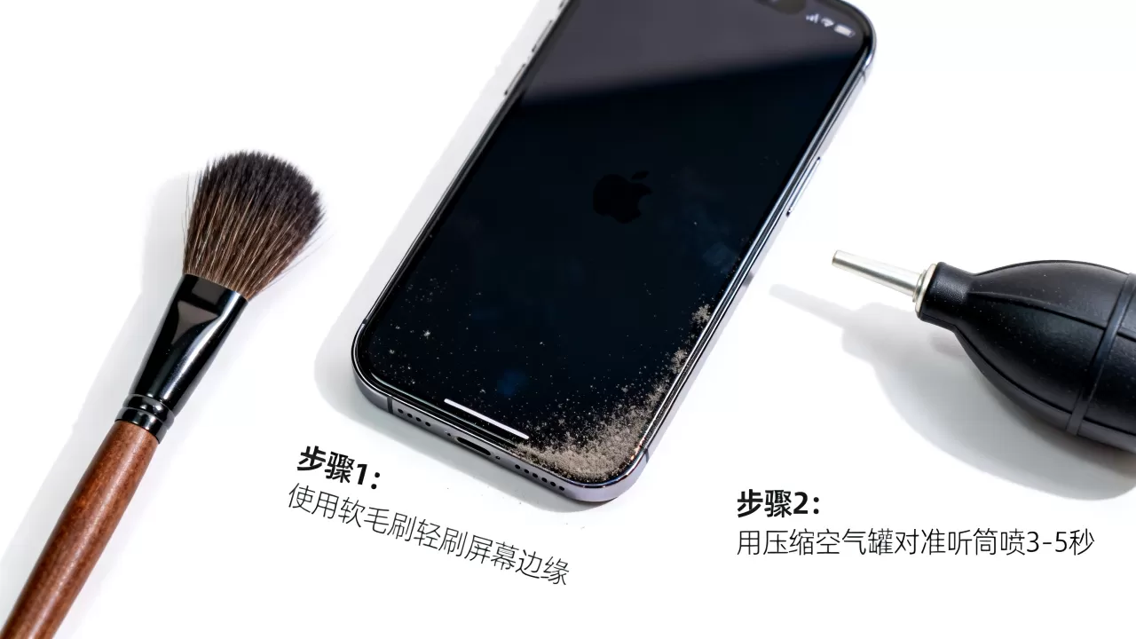 iphone屏幕清灰教程，iphone屏幕进灰怎么清理