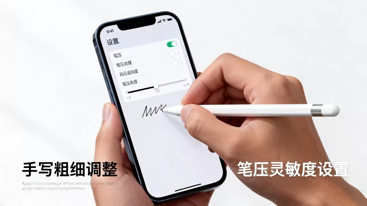 iphone手写粗细怎么调，iphone手写笔设置