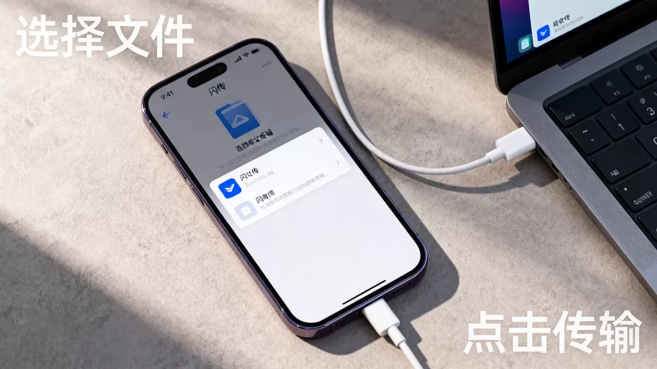 iPhone闪传怎么传文件，iPhone闪传