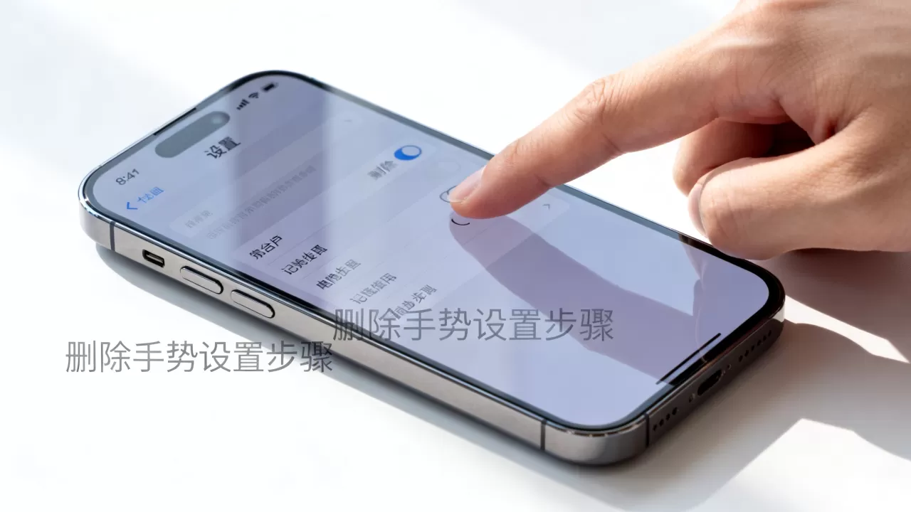 iphone删除手势怎么设置，iPhone删除手势