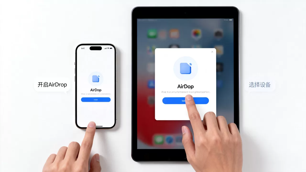 airdrop iphone ipad怎么连接，airdrop怎么用