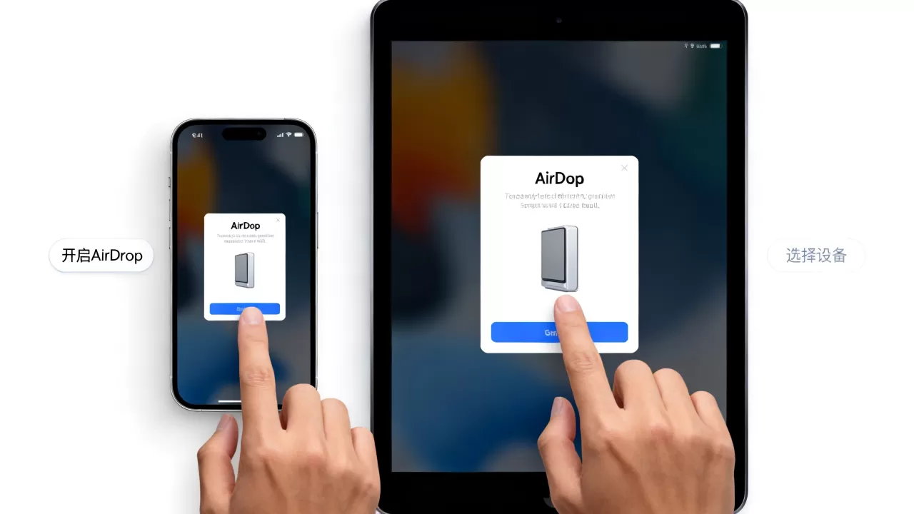 airdrop iphone ipad怎么连接，airdrop怎么用