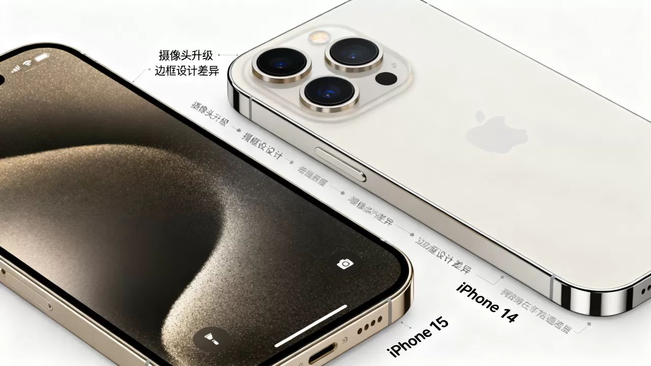 iphone对比照，iphone15和14区别大吗