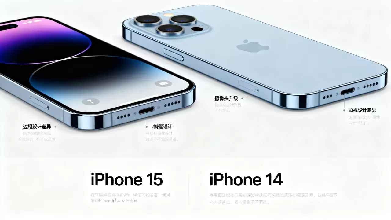 iphone对比照，iphone15和14区别大吗