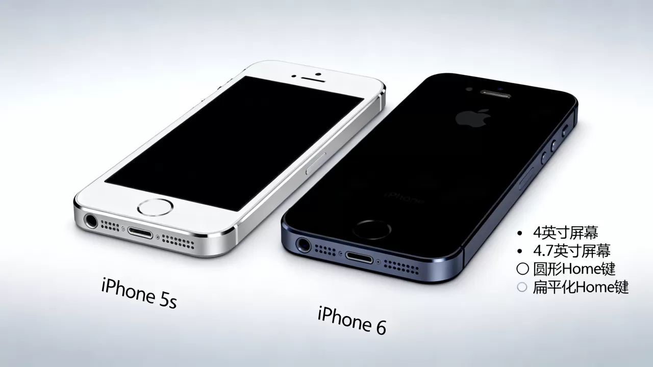 iphone5s到iphone6，iphone5s和iphone6的区别