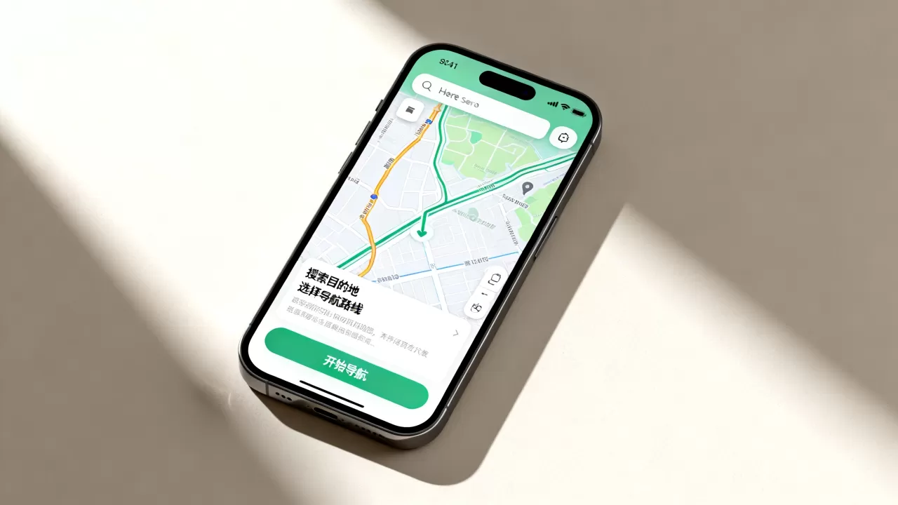 iPhone上Here地图怎么用，Here地图苹果版
