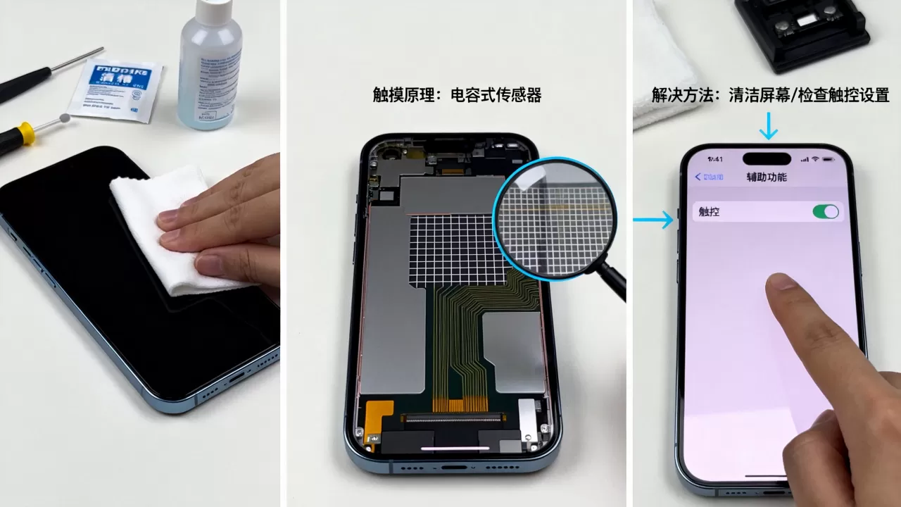 iphone触摸原理是什么，iphone屏幕触摸失灵怎么解决