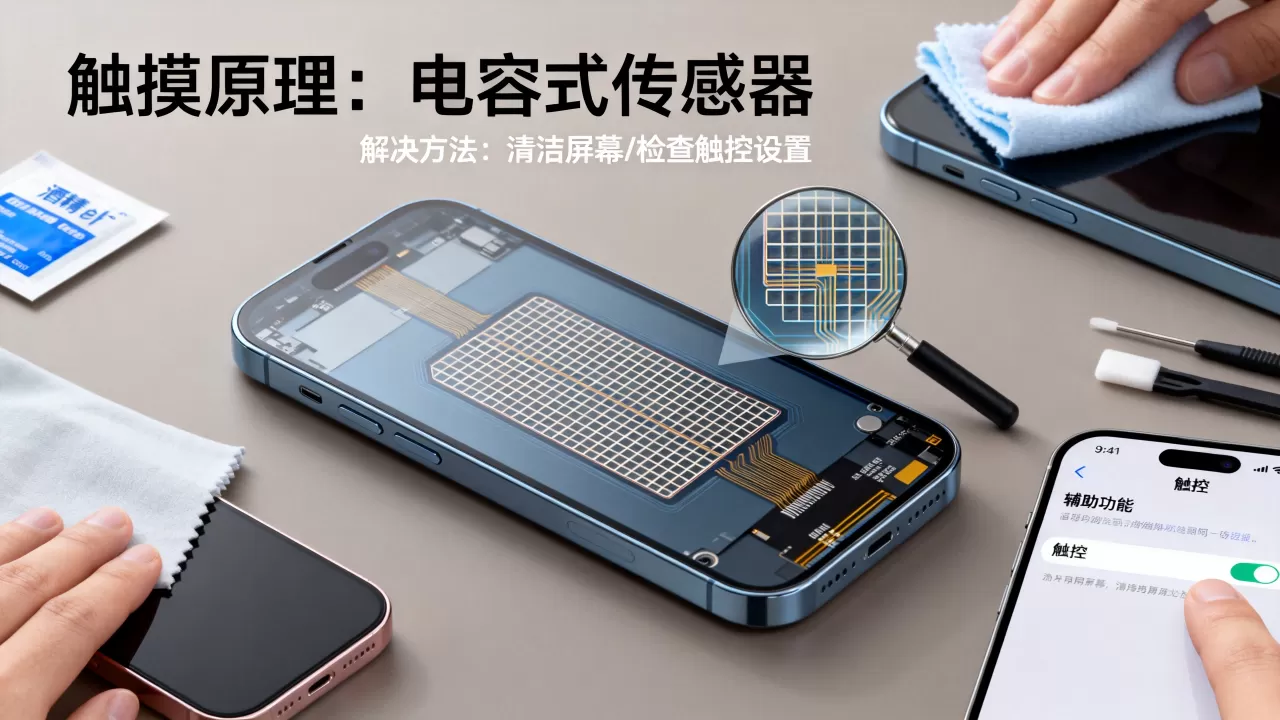 iphone触摸原理是什么，iphone屏幕触摸失灵怎么解决