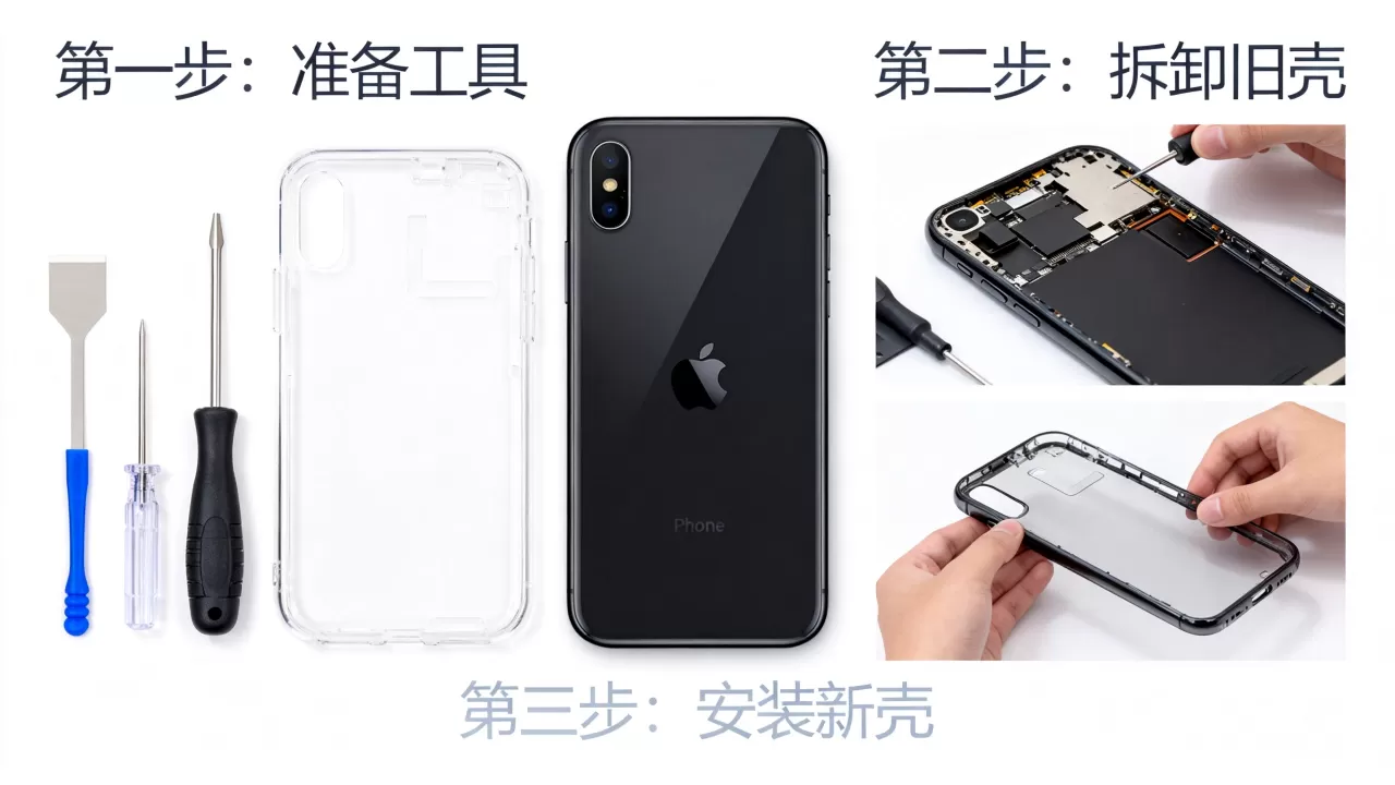 iphone怎么换壳，iphone换壳教程