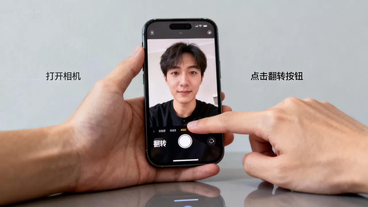 iphone自拍翻转怎么弄，iphone自拍翻转