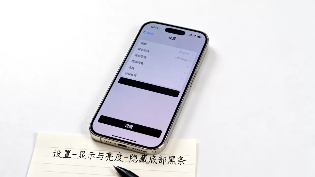 iphone置底怎么设置？iPhone底部黑条怎么隐藏