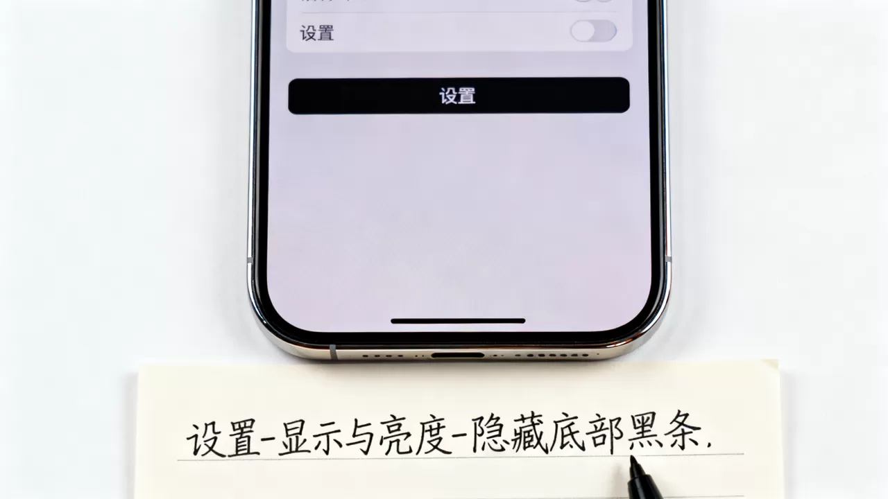 iphone置底怎么设置？iPhone底部黑条怎么隐藏