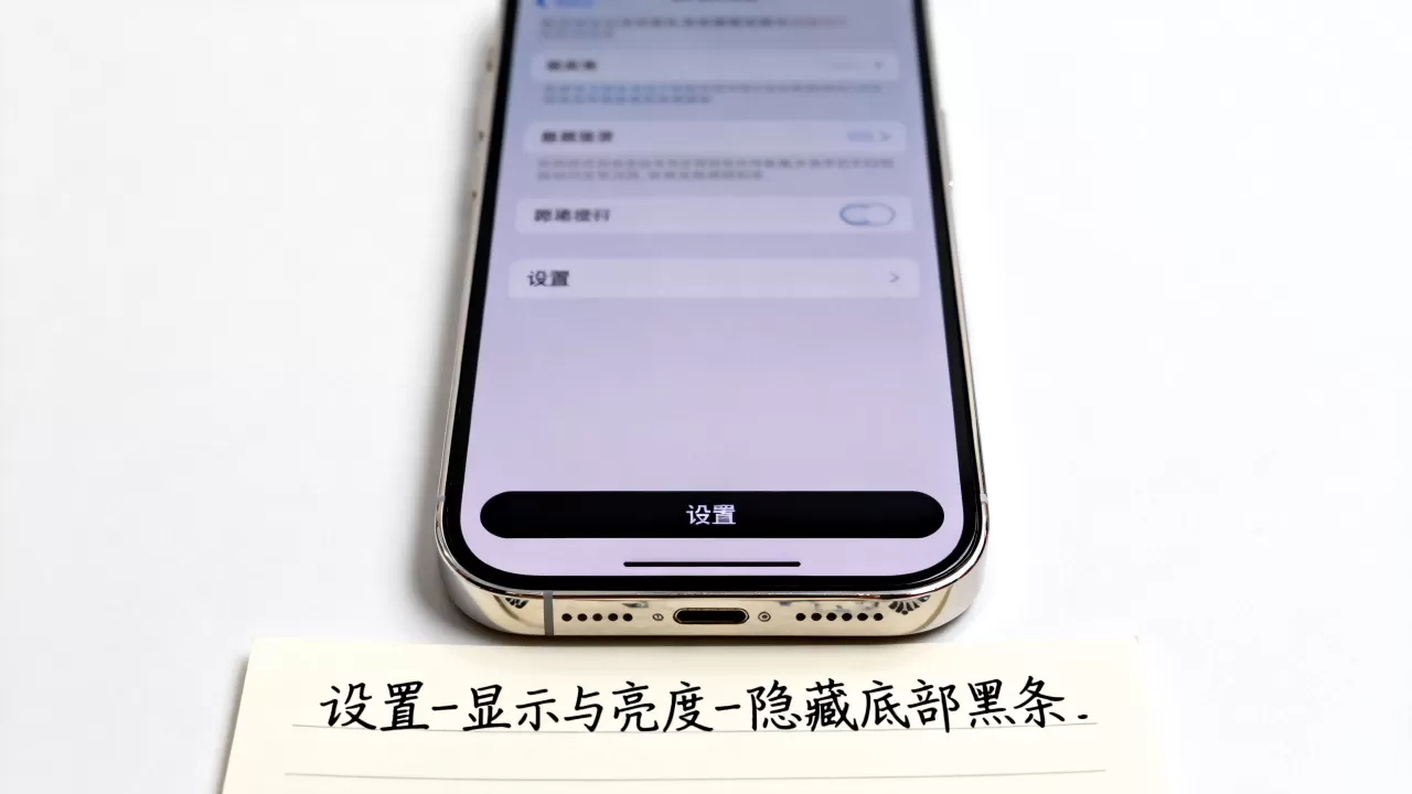 iphone置底怎么设置？iPhone底部黑条怎么隐藏