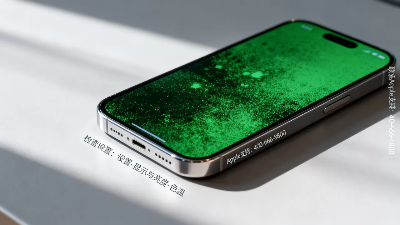 iPhone屏幕变绿怎么办，iPhone屏幕变绿