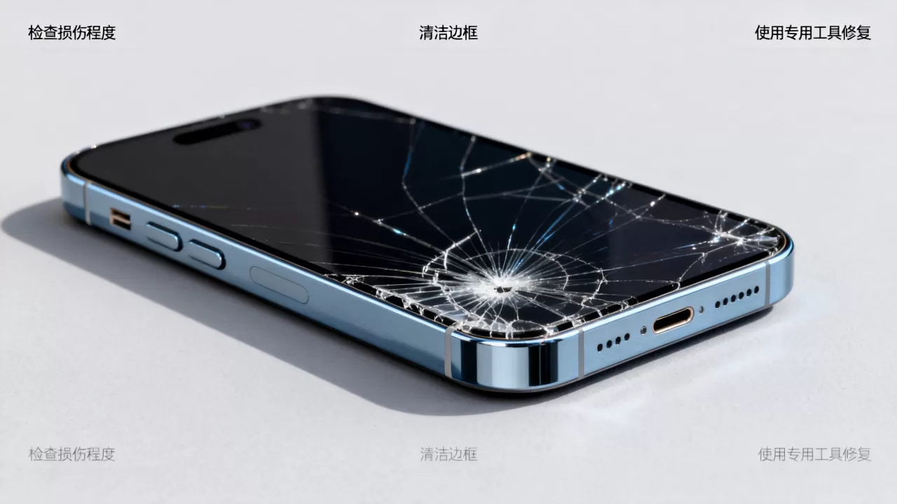 iPhone边框摔了怎么办，iPhone边框摔了