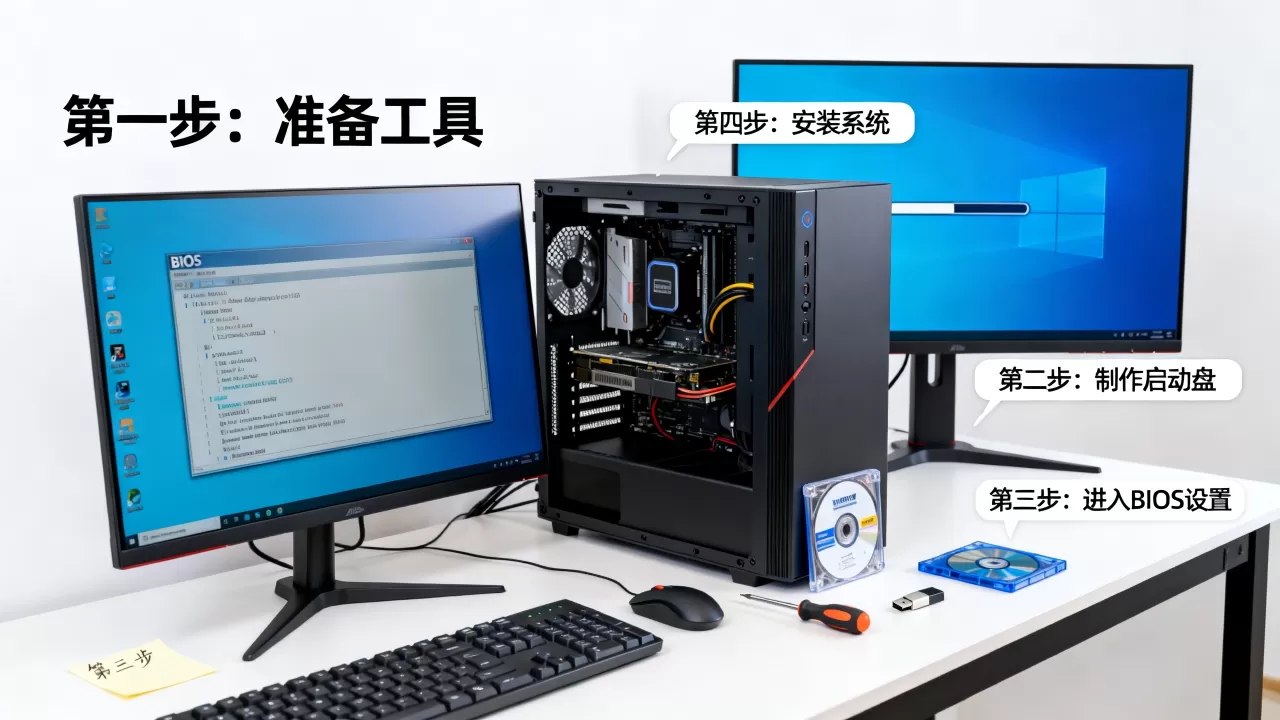 台式电脑刷机教程，台式电脑刷机教程详细步骤