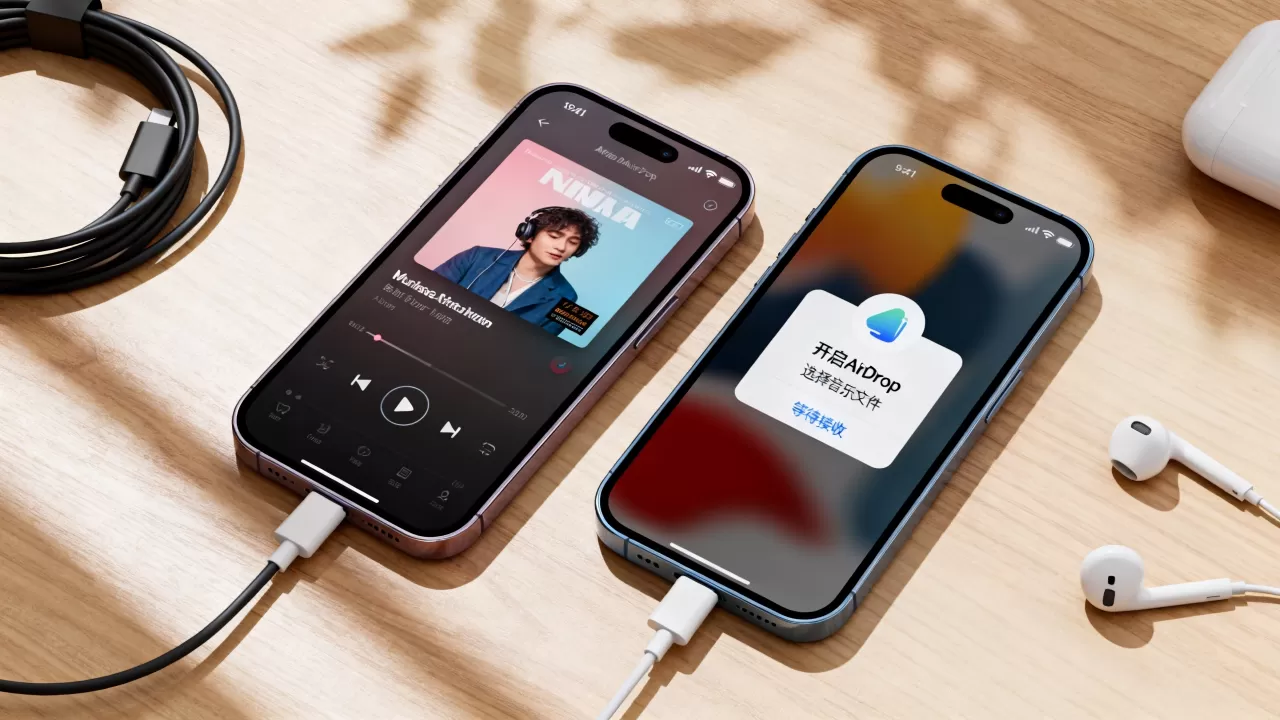 iphone怎么互传音乐，iphone互传音乐
