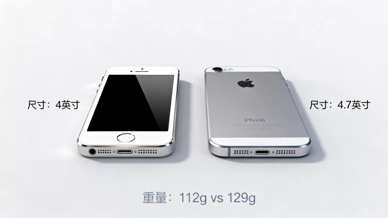 iphone5s跟iphone6区别大吗，iphone5s和iphone6哪个值得入手