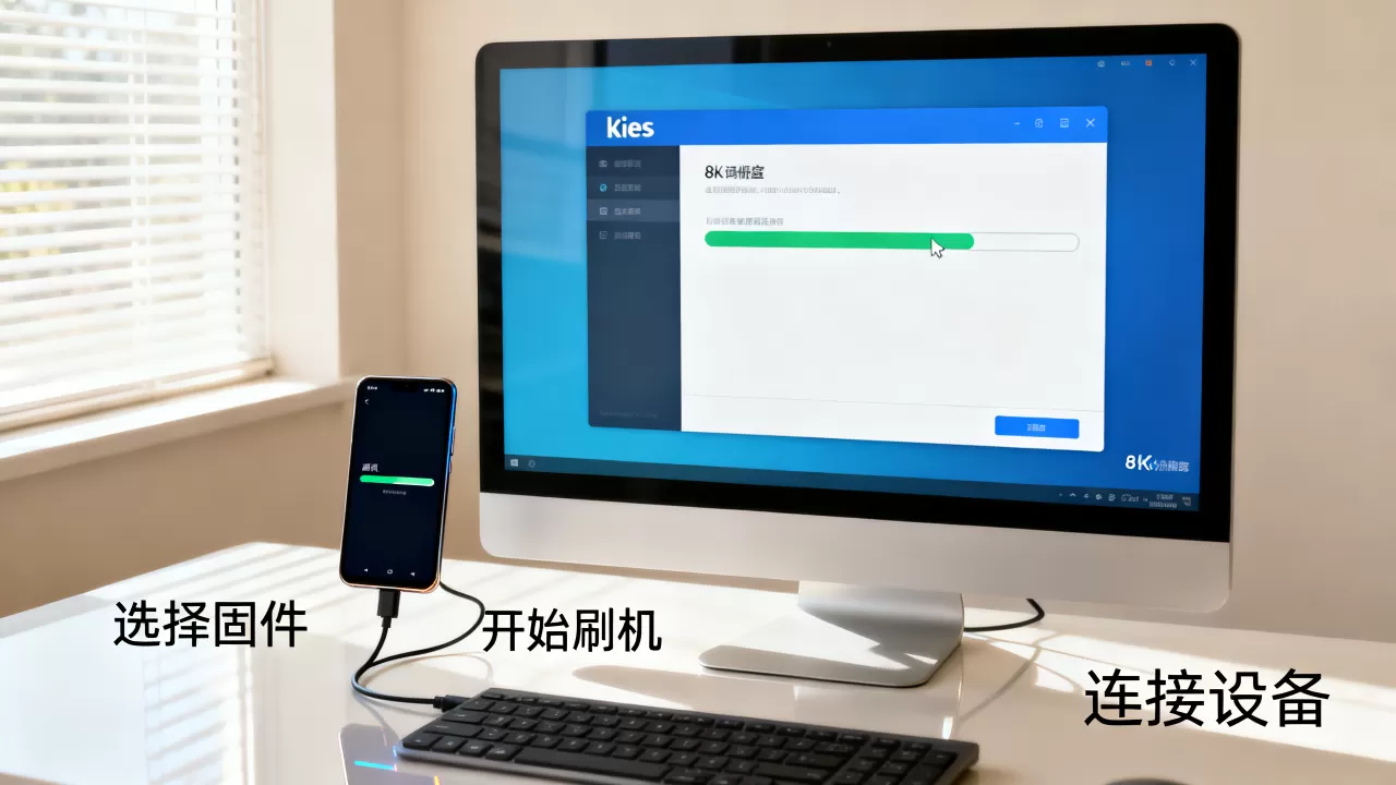 怎么用kies刷机，kies刷机教程