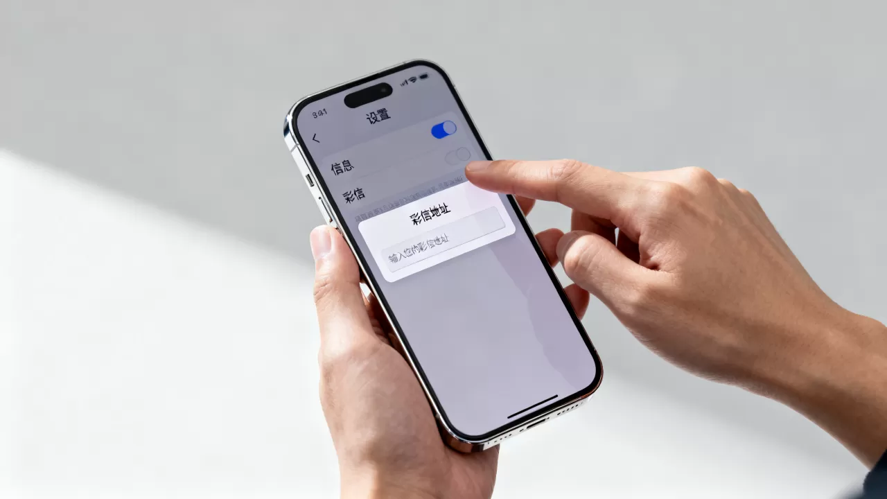 iphone彩信地址怎么设置？iphone彩信地址设置教程