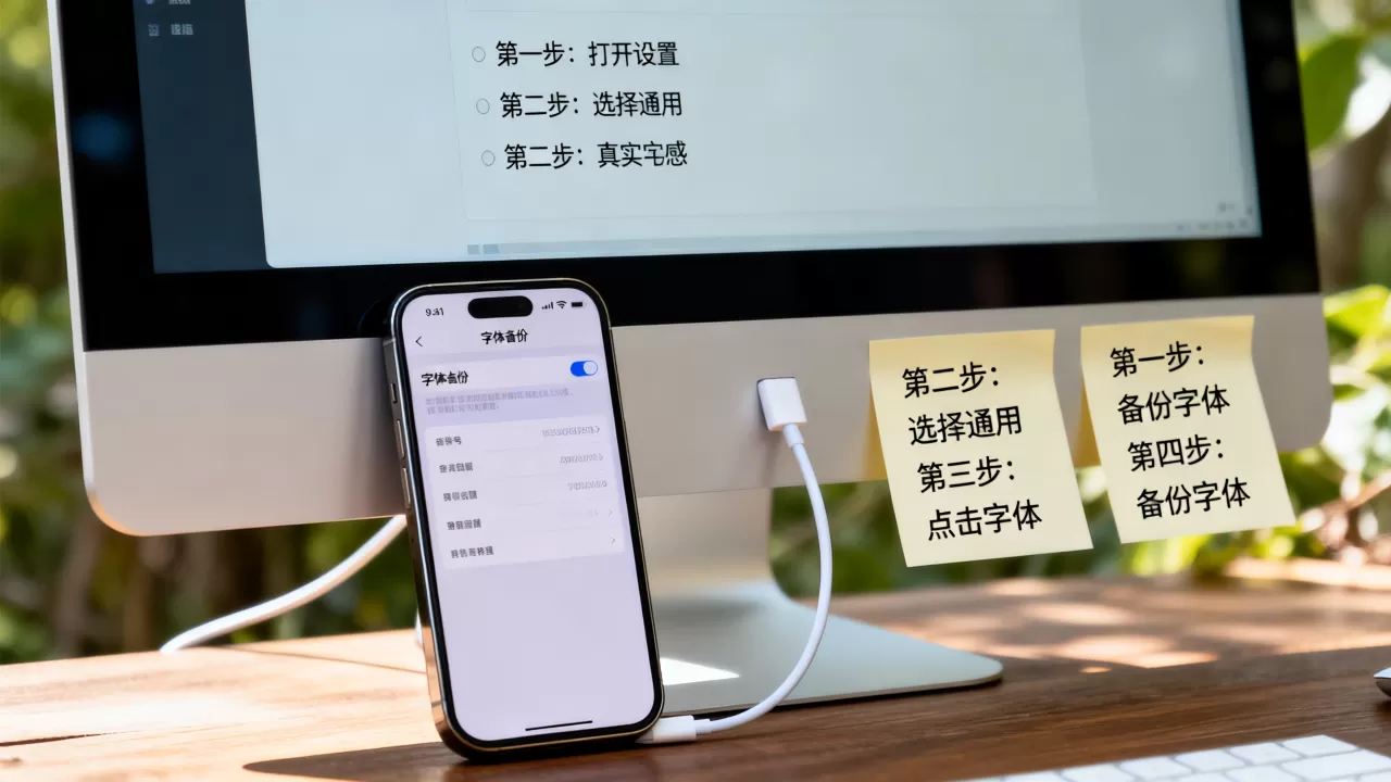 iphone字体备份怎么操作，iphone字体备份