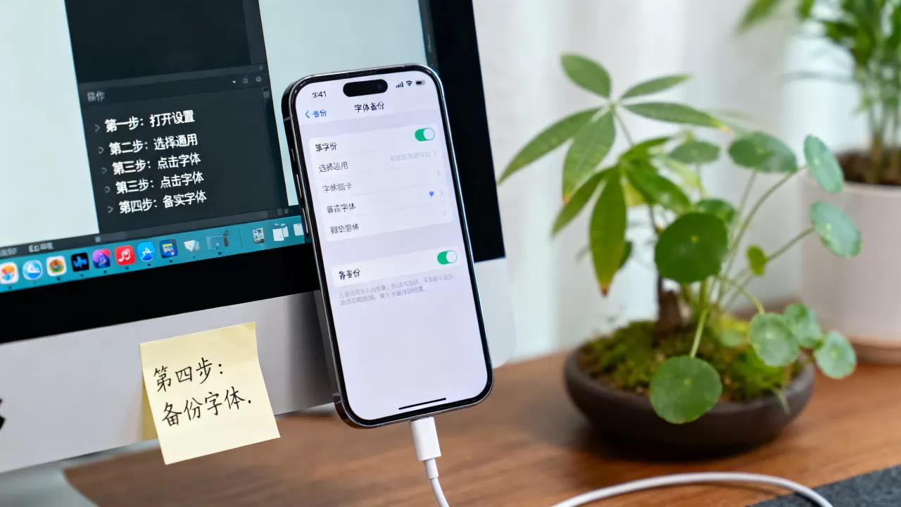 iphone字体备份怎么操作，iphone字体备份