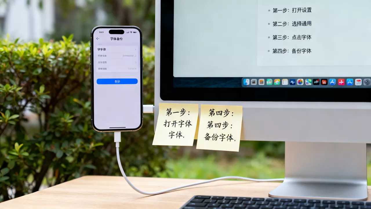 iphone字体备份怎么操作，iphone字体备份