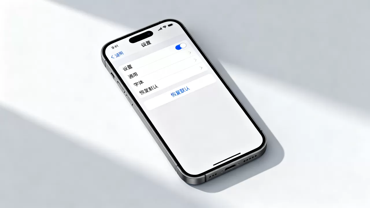 iphone原来字体怎么改？苹果手机恢复默认字体方法