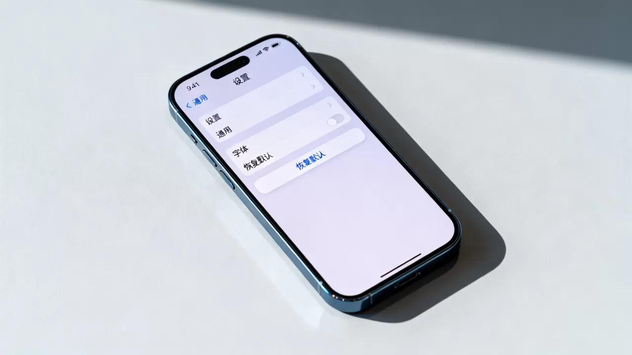 iphone原来字体怎么改？苹果手机恢复默认字体方法