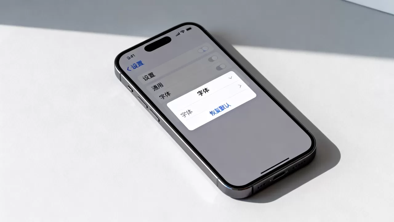 iphone原来字体怎么改？苹果手机恢复默认字体方法