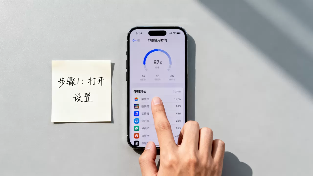 iphone软件用量怎么查，iphone屏幕使用时间