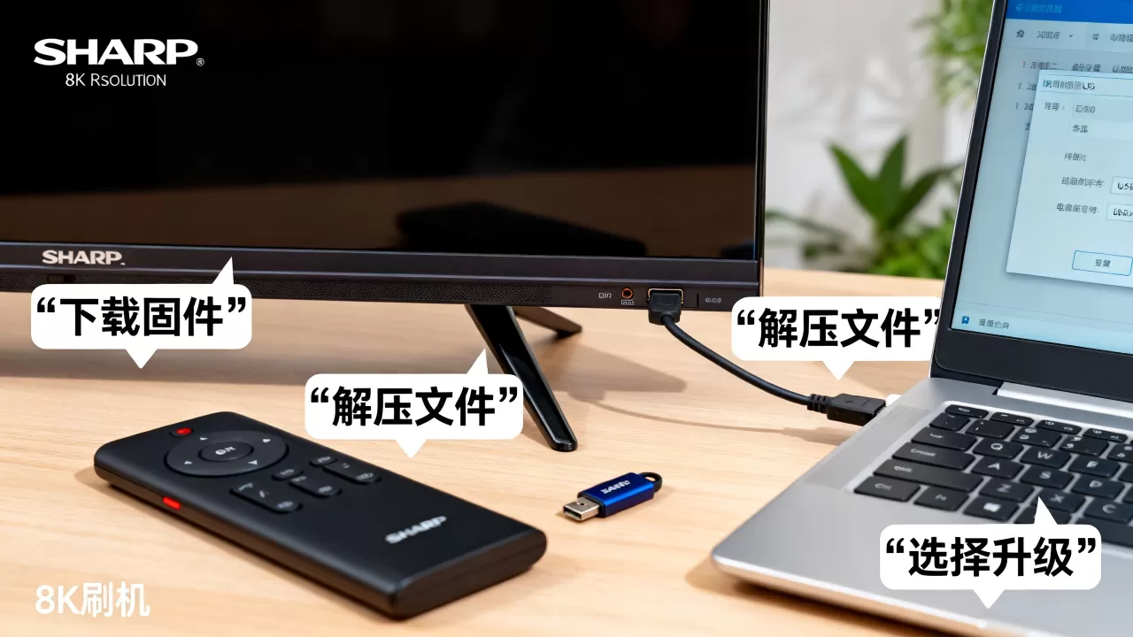 夏普电视刷机固件怎么下载，夏普电视刷机教程