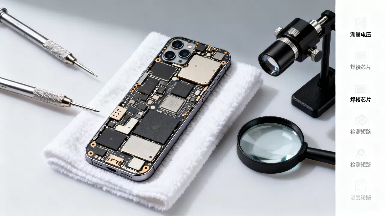 iphone电路分析，iphone主板维修教程