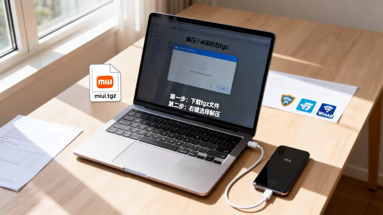 小米刷机包tgz怎么解压，小米手机刷机包tgz