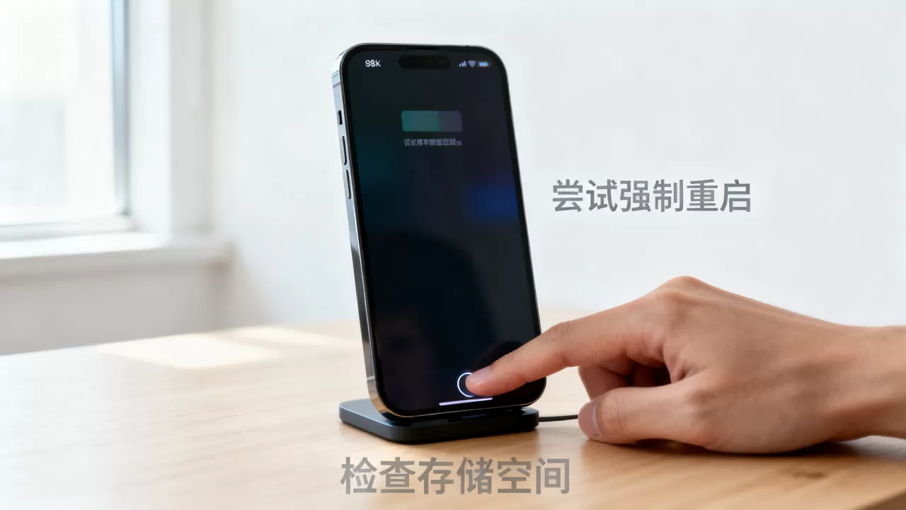 iphone卡死机怎么办，iphone卡死机