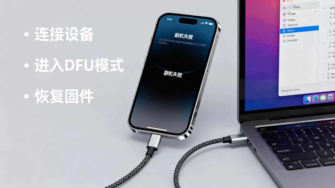 苹果刷机64位失败怎么办，苹果刷机教程