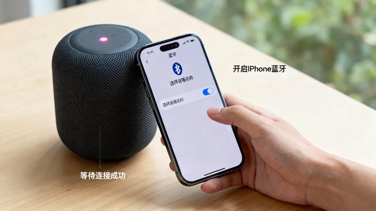 苹果iphone音箱怎么用，iphone音箱连接方法