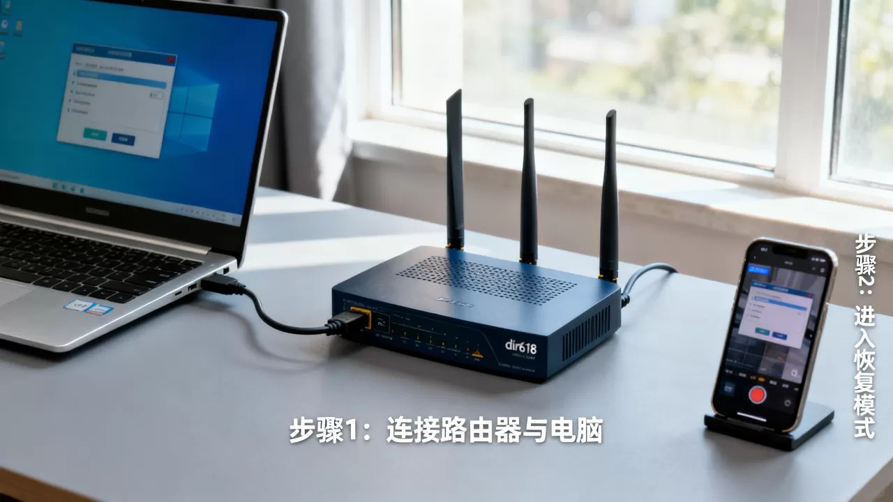 dir618刷机教程，路由器刷固件变砖了怎么恢复