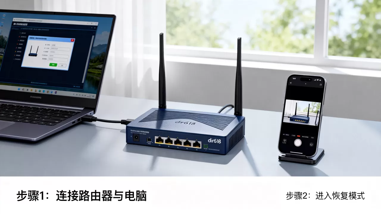 dir618刷机教程，路由器刷固件变砖了怎么恢复